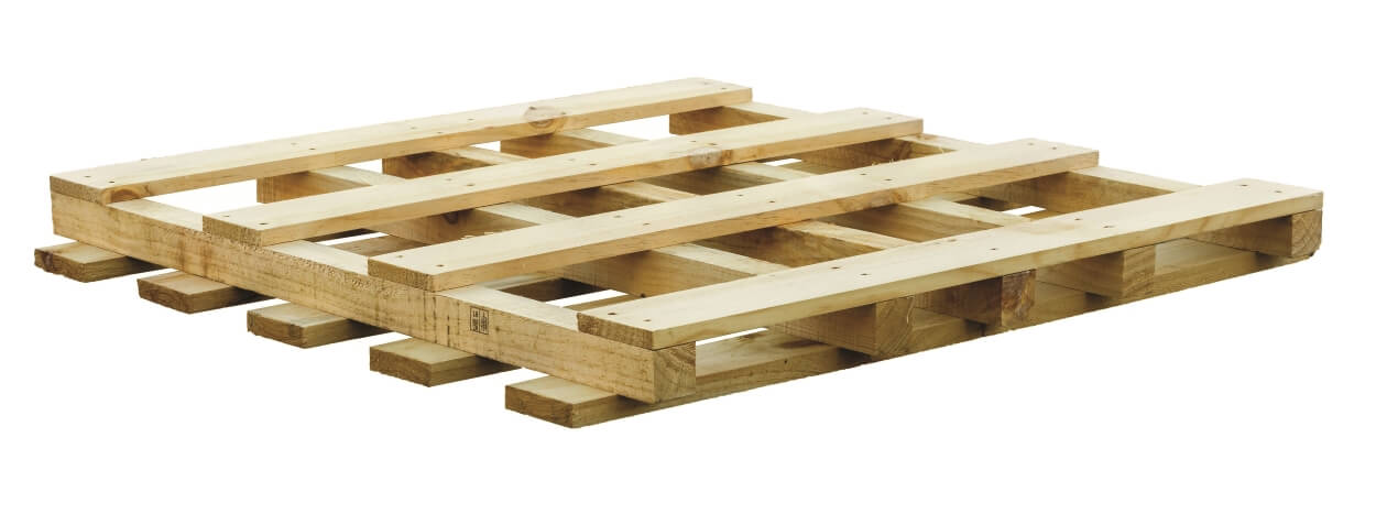 Image of timber industrial export pallet