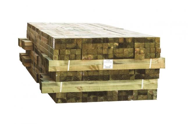 Image of a stack of timber fence battens